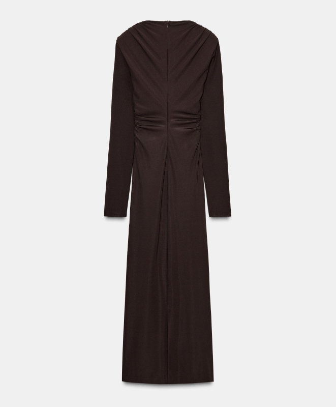 Mid-Length Draped Dress